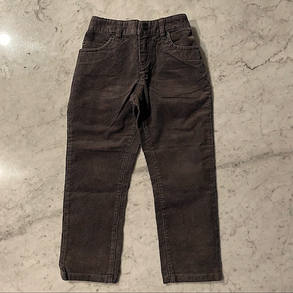 Bonpoint girl pants in ribbed cotton with metallic logo Yr 4 - Picture 2 of 6